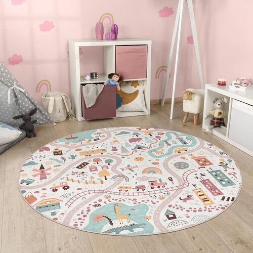 Mila Home Pralna otro&amp;scaron;ka igralna preproga &amp;oslash;120 cm Furry World &amp;ndash; Slike