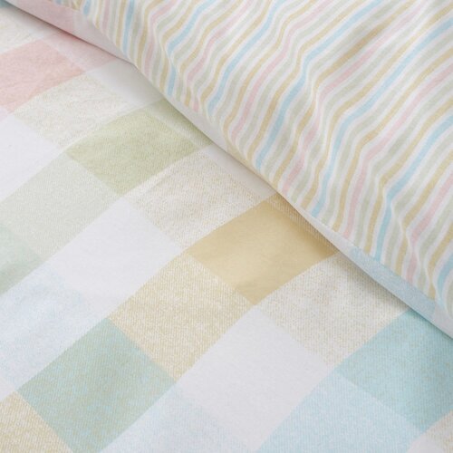 Catherine Lansfield Posteljnina za zakonsko posteljo 200x200 cm Spring Check &amp;ndash; Slike
