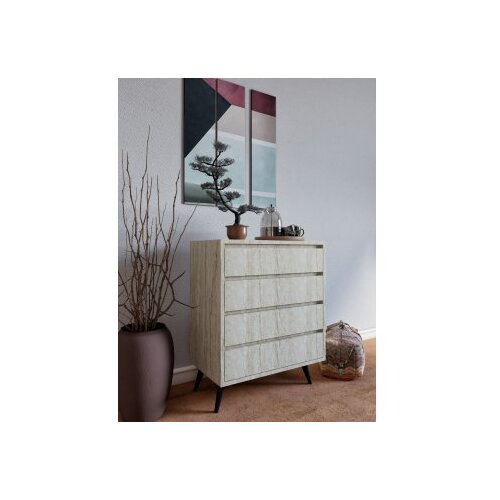 Hanah home Chest of Suvera, krem Slike