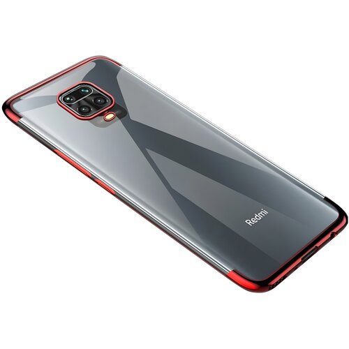 IZMAEL.eu Ohišje Clear Color s barvnim robom za Xiaomi Redmi Note 9 - Rdeča Cene
