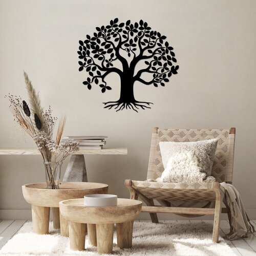 Wallity Zidna dekoracija Monumental Tree 9, 70 x 65 cm, Crna Cene