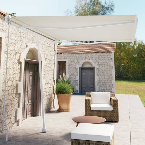 vidaXL Prostostoječa avtomatska tenda 300x250 cm krem Cene