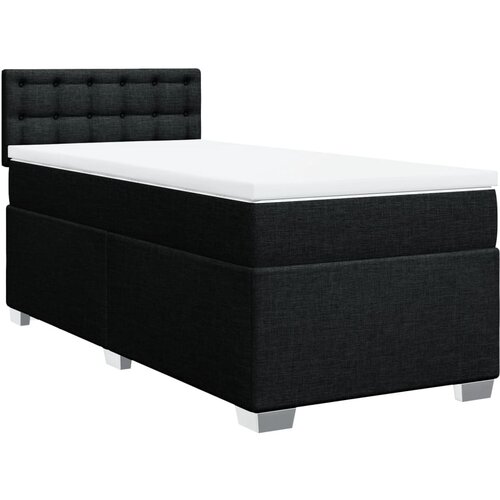 Maison Chic Box spring postelja - Vzmetna postelja z vzmetnico črn 90x190 cm blago SL16535, (21883242) Slike