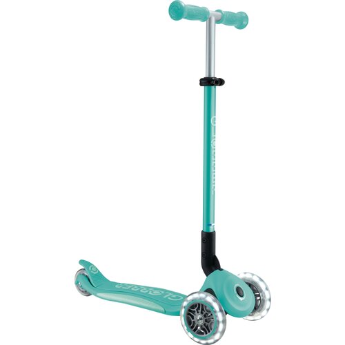 Globber Scooter Primo Foldable Plus Lights - temna mint-mint Slike