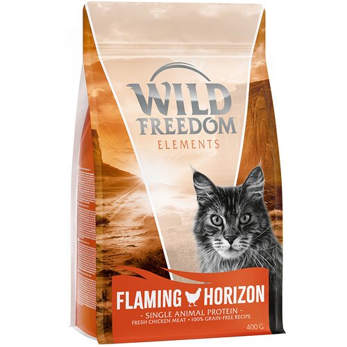 Wild Freedom suha mačja hrana 2 x 400 g po posebni ceni! - Adult "Flaming Horizon" piščanec - recept brez žit Cene