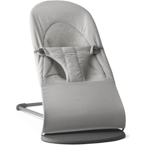 BabyBj&amp;ouml;rn&amp;reg; gugalnik Balance Soft Woven Jersey Tri Fabric light grey Slike