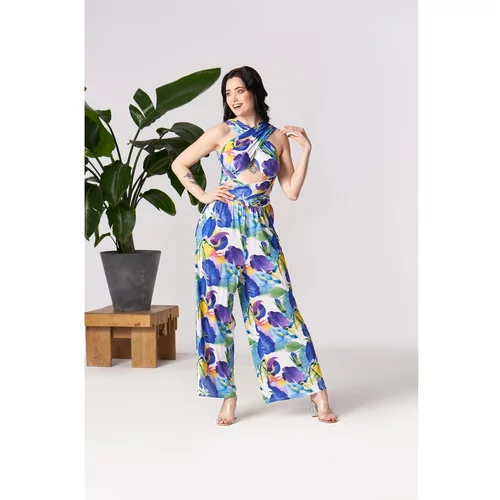 By Your Side woman's jumpsuit infinity sunny flowers