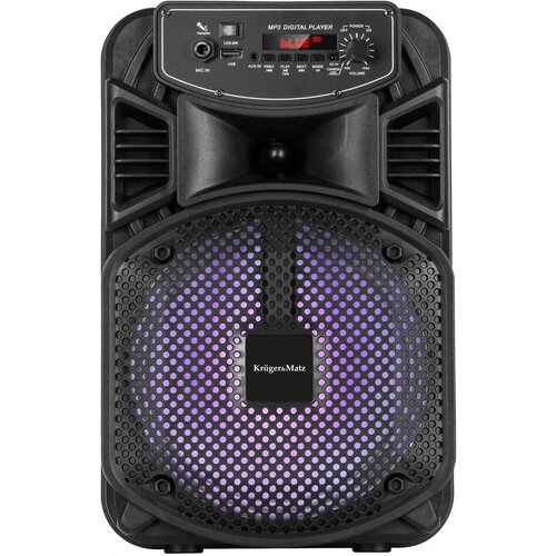 Prenosni aku. FM USB karaoke zvočnik Bluetooth LED RGB 10W Music Box Cene