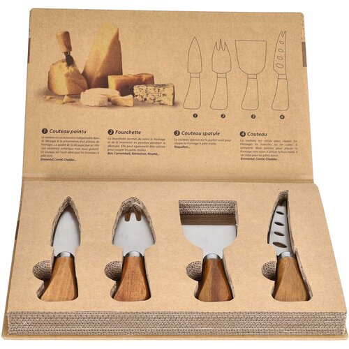 Tognana Set za sir Serving Guest &amp;amp; Gift, 4 dela, Braon Slike