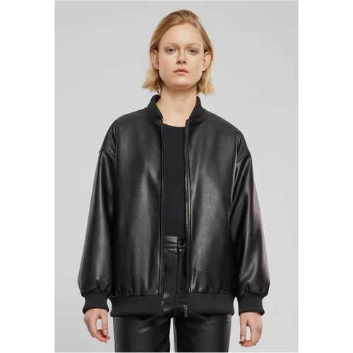 Urban Classics Women's jacket made of artificial leather black