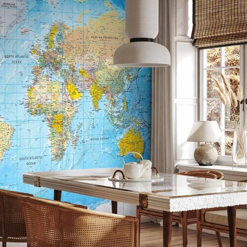  Foto tapeta - World Classic Map 450x315 Vodootporna Cene