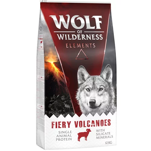 Wolf of Wilderness "Fiery Volcanoes" - jagnjetina - Varčno pakiranje: 2 x 12 kg