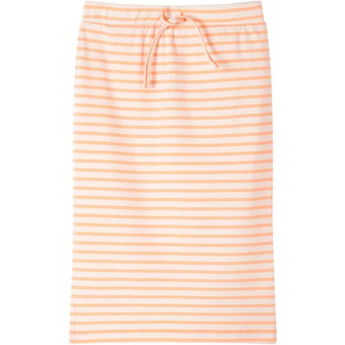  Dječja ravna suknja s prugama fluorescentno narančasta 116