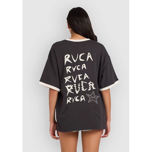 Rvca Dani Miller Oversized Ringer T-Shirt washed black Slike