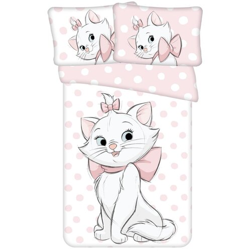 Jerry Fabrics Bombažna otroška posteljnina za otroško posteljico 100x135 cm Marie Cat – Cene