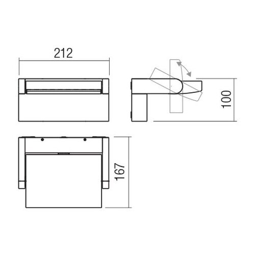  Redo 90585 - Spoljno zidno LED svetlo FLIP LED/20W/230V 3000K IP54 braon Slike