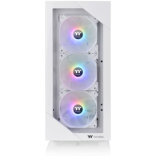 Thermaltake View 200 ARGB Snow Mid tower, tempered glass, 3x 120mm ARGB Lite fan Slike