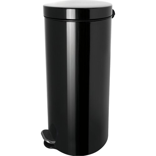 Helit Zbiralnik odpadkov s pedalom in oblogo srebrovih ionov, prostornina 30 l, VxØ 650 x 300 mm, črne barve Cene
