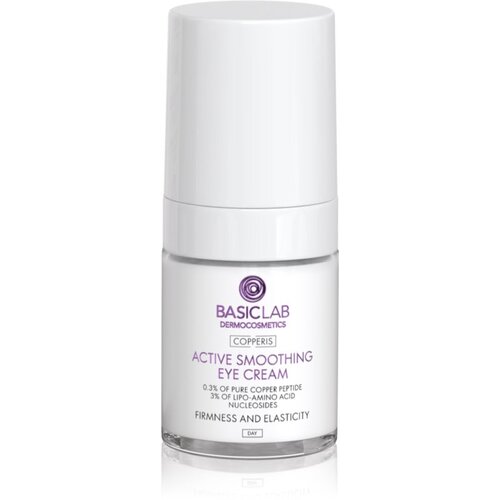 BasicLab Dermocosmetics Copperis gladilna krema za predel okoli oči za dan 18 ml Slike