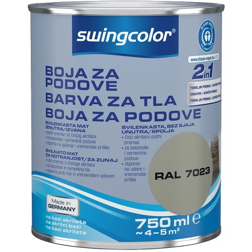 SWINGCOLOR Boja za pod (Sive boje, 750 ml)