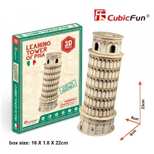 Cubicfun KUBIČNA ZABAVNA Slagalica 3D Krivi toranj u Pizi S Cene