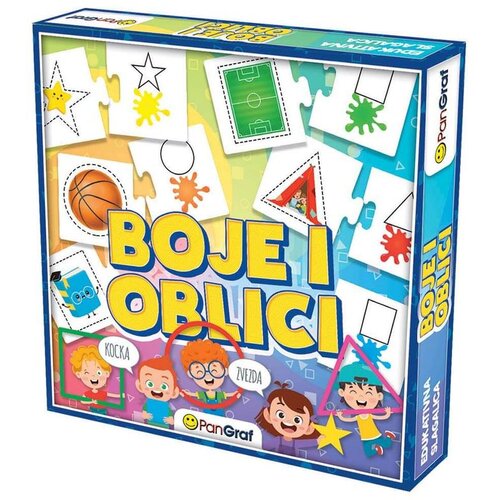 Puzzle edukativna igra boje i oblici Pangraf #1-Bio Slike