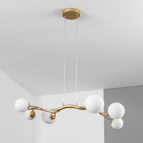  Brilagi - LED luster na sajli MISTEL 6xG9/3W/230V zlatna/bela Slike
