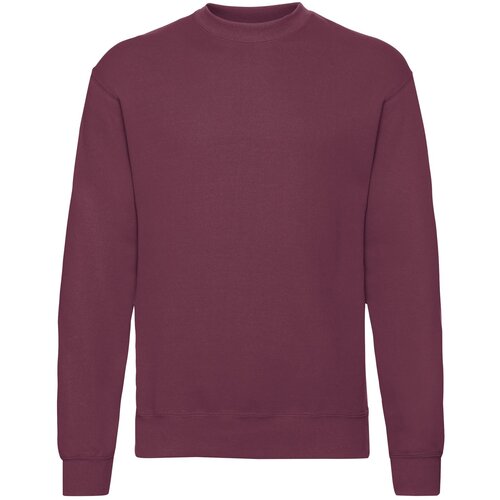 Fruit Of The Loom Burgundy Men's Sweatshirt Set-in Sweat Cene