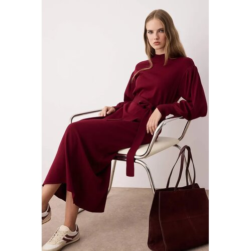 Trendyol Modest Ženska haljina Tctaw24Eb00023, Bordo Slike