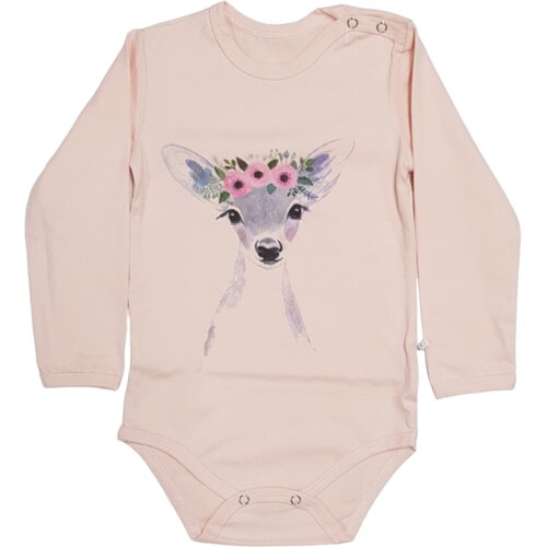 Bunny Boo Bodi za bebe dugih rukava Lane, Roze Cene