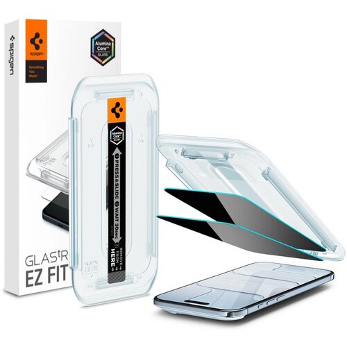 Spigen GLASS PRIVACY GLASS GLAS.TR EZ FIT 2-PAKET ZA IPHONE 17 ZRAČNA ZA&amp;Scaron;ČITA, (5000334342) Slike