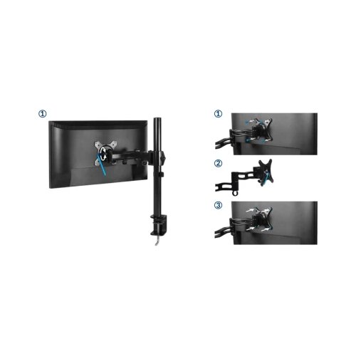 Arctic Z1 nosač za monitore, Basic single nosačDesk mount monitor arm Slike