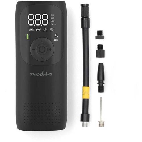 Nedis PAAC10BK - Digitalni džepni kompresor 4000 mAh 5V Cene