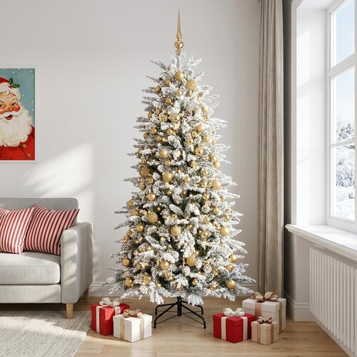  Umjetno božićno drvce s kuglicom 180 cm 300 LED lampica Cijene