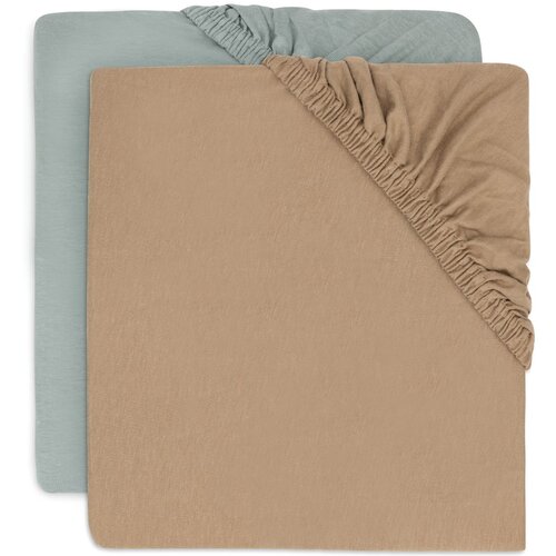 Jollein rjuha 2/1 jersey 60x120cm sea green/biscuit 2511-507-68079 Cene