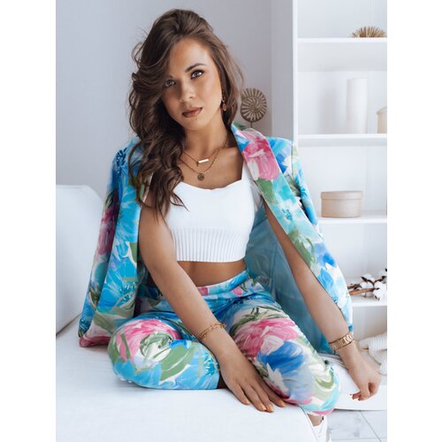 DStreet Marynarka damska BLOOMING MEADOW turkusowa Slike