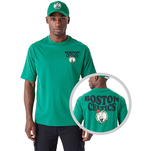 New Era Boston Celtics Script Oversized majica Cene