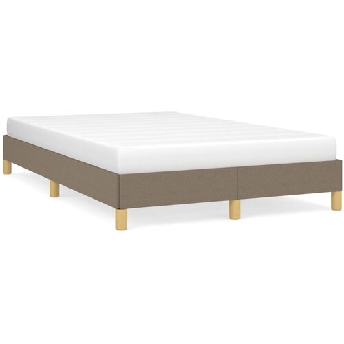 VidaXL Posteljni okvir taupe 120x190 cm tkanina Slike