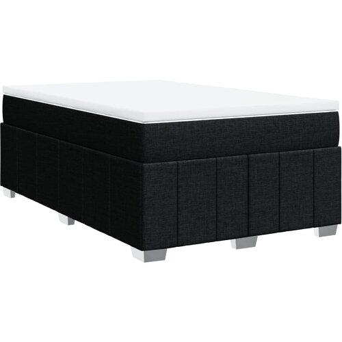 Maison Chic Box spring postelja - Vzmetna postelja z vzmetnico črna 120x190 cm blago SL5371, (21887899) Cene