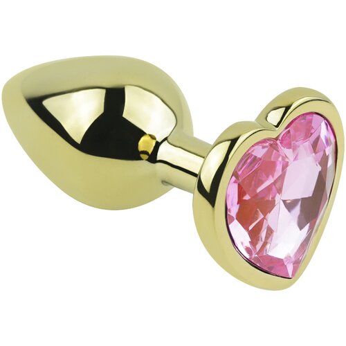 SuperLove Heart Anal Jewel Gold-Rose Small Slike