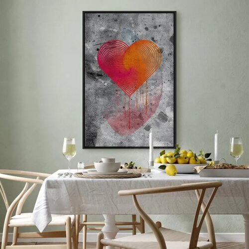  Slika - Sincere Confession (1 Part) Vertical 80x120 U crnom drvenom okviru Slike