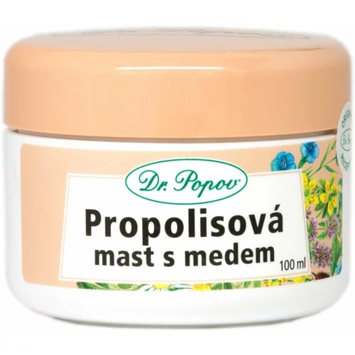 Dr. Popov Herbal ointments Propolis with honey mazilo za srbečo in razdraženo kožo 100 ml