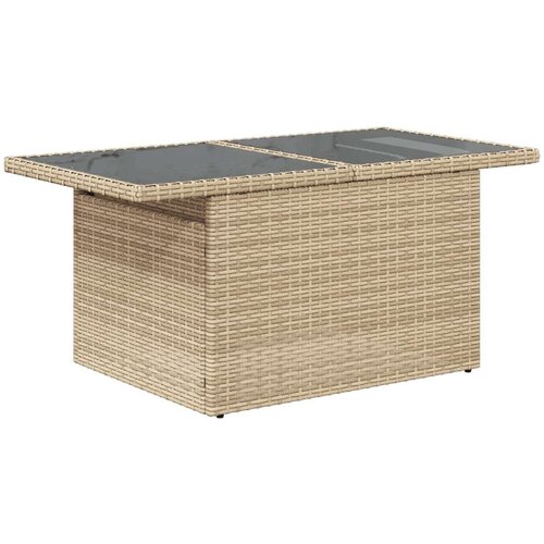 VidaXL 5-dijelni vrtni set sofa s jastucima bež od poliratana Slike