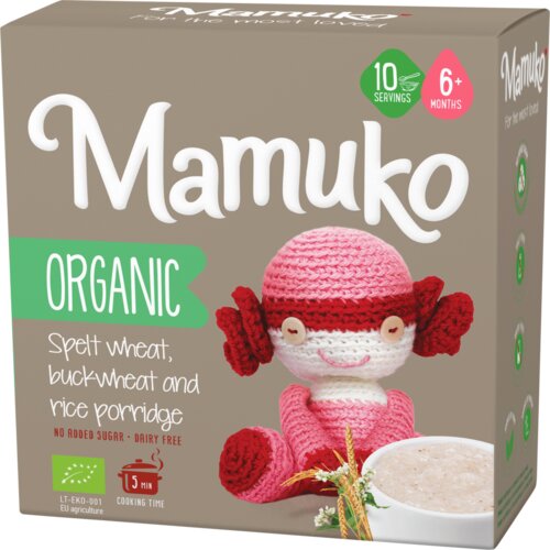 BIO Organic Spelt Wheat, Buckwheat and Rice Porridge - 200 g Cene