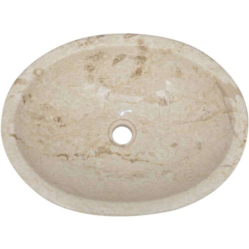 VidaXL Umivaonik krem 53 x 40 x 15 cm mramorni Slike