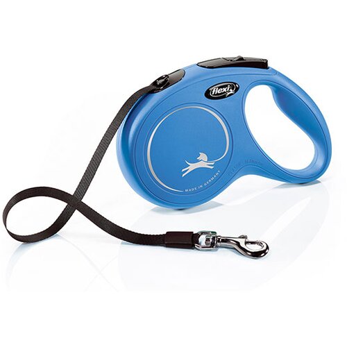 Trixie povodac M 5m New Classic plavi Flexi Slike