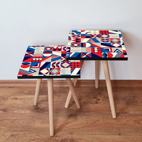 Hanah home set klub stočića 2Shp323, 2 komada, Šareni Cene
