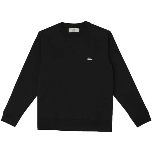 SANJO Puloverji K100 Patch V3 Sweatshirt - Black Črna