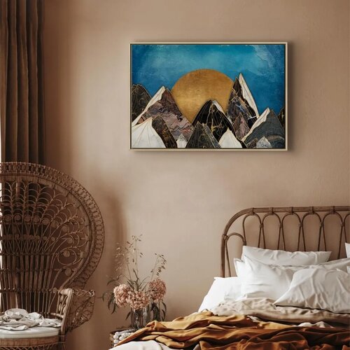  Slika - Lonely Journey (1 Part) Wide 90x60 U prirodnom drvenom okviru Cene