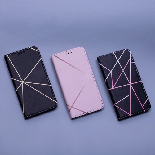 Onasi mistik preklopna torbica Xiaomi Redmi 10C - črna z roza črtami Slike